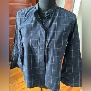 Madewell-Navy Blue Pinstriped Top -Size-XS- Ladies, No flaws- Great Pre-Loved